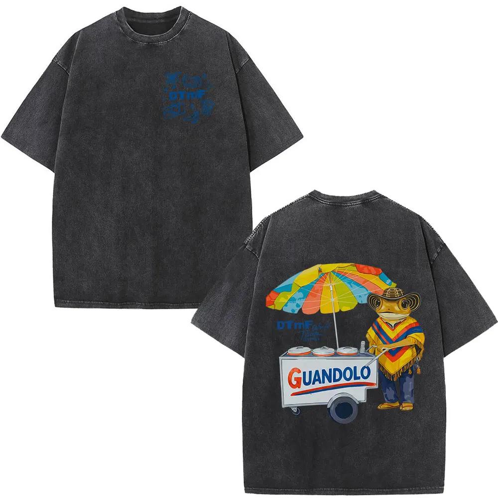 T-shirt vintage délavé Rapper Bad Bunny Debi Tirar Mas Fotos DTMF World Tour – T-shirts mode homme H