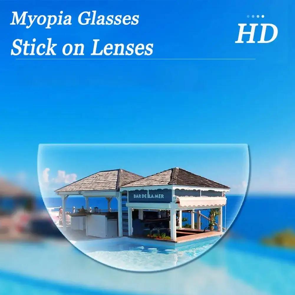 Lunettes de lecture à coller, lentilles bifocales en Silicone liquide pour presbyte, grossissement d