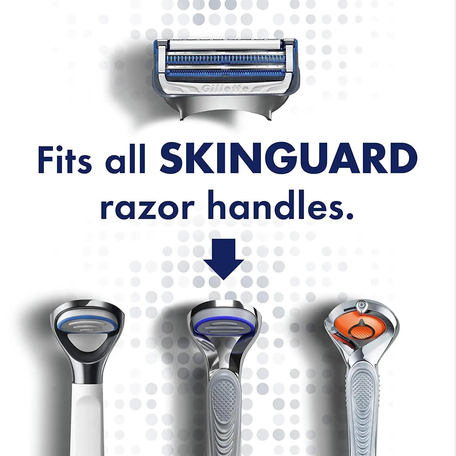 Gillette-SkinGuard Original pour Homme, Recharge de Lame de Rasoir, 2 Couches pour Peau Sensible, Ra