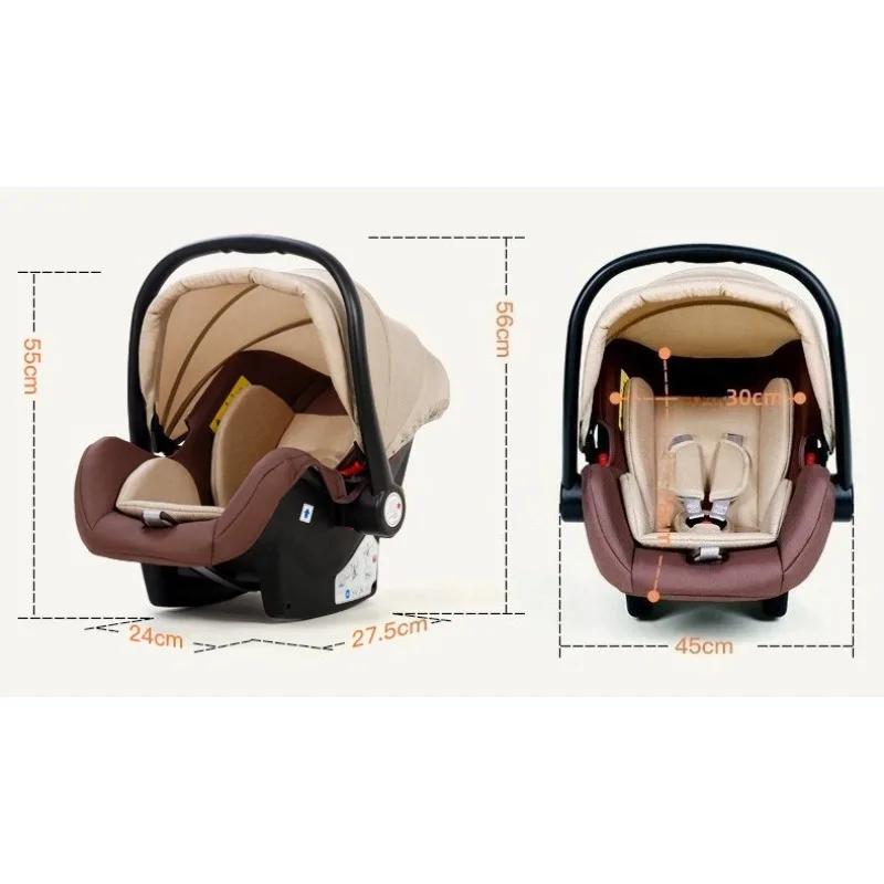 Poussette bébé nouveau-né 3 en 1 avec siège auto poussette bébé haute vue avec fonction assise et co