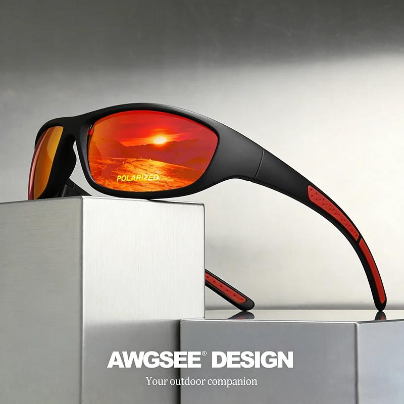 Lunettes de soleil de sport polarisées pour hommes et femmes, verres TAC de course, de pêche, Anti-é