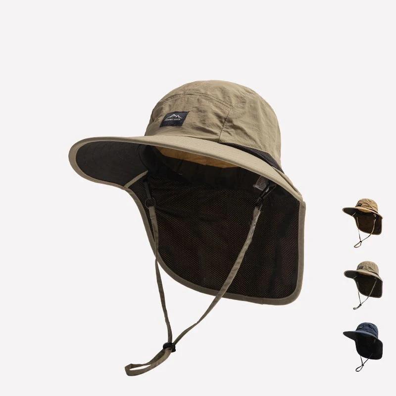 Chapeaux de protection solaire d'extérieur pour hommes et femmes, protection du cou contre les rayon