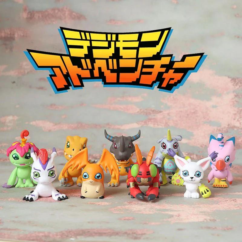 9 pièces/ensemble Digimon Digimon aventure Anime Figure modèle PVC Collection ornements Statue poupé