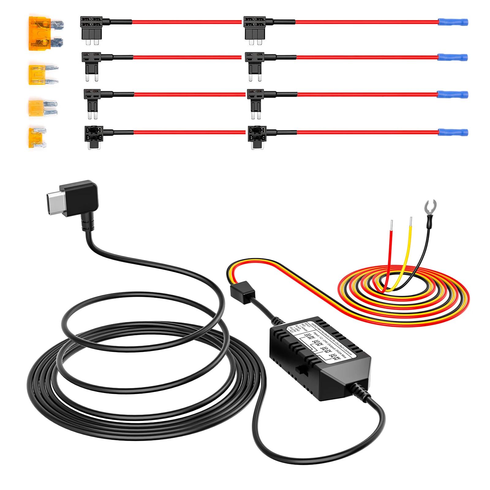 Kit de fil dur VIOFO TYPE-C HK4 avec 8 pièces, jeu complet de fusibles à Circuit pour A119MINI2/A229