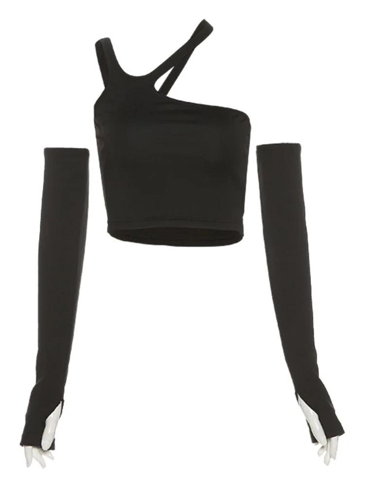 T-shirt col licou femme, streetwear, décontracté, slim, solide, manches perfectionnées, sauvage, bas