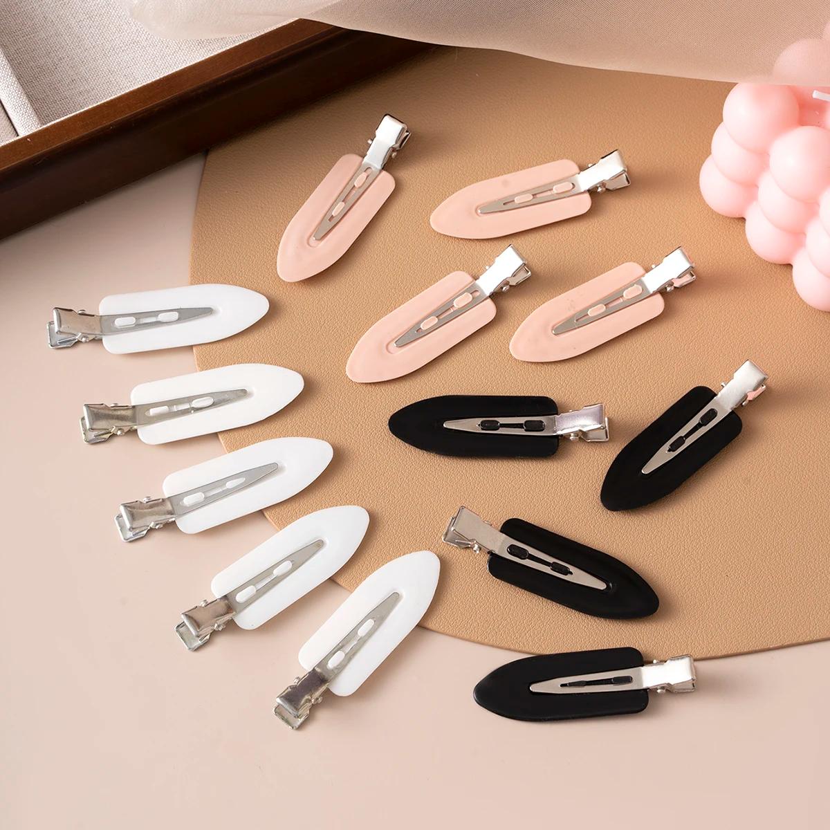 Pinces à cheveux sans couture, 10 pièces/ensemble, Barrette à frange latérale, maquillage, lavage du