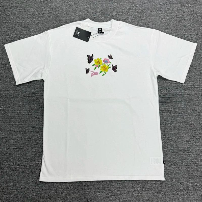 T-shirt PATTA de haute qualité, mode américaine, photo réelle, pour hommes, femmes, couple, haut à m