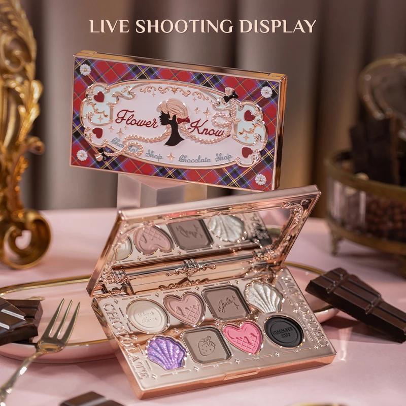 Flower Knows maquillage fard à paupières chocolat Wonder-Shop paillettes mat ombre à paupières Palet