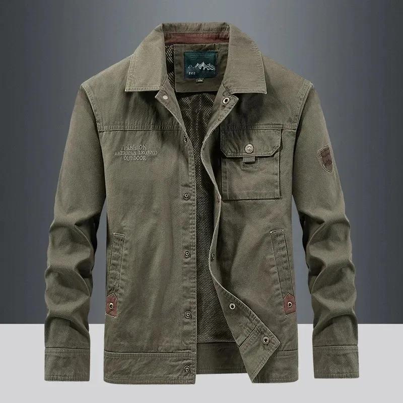 Vestes tactiques rétro imperméables pour hommes, manteau coupe-vent multi-poches, veste militaire fi