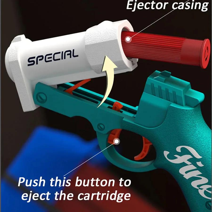Mini lanceur de balles souples S686, pistolet jouet Airsoft en mousse, Blaster CS, arme d'extérieur 