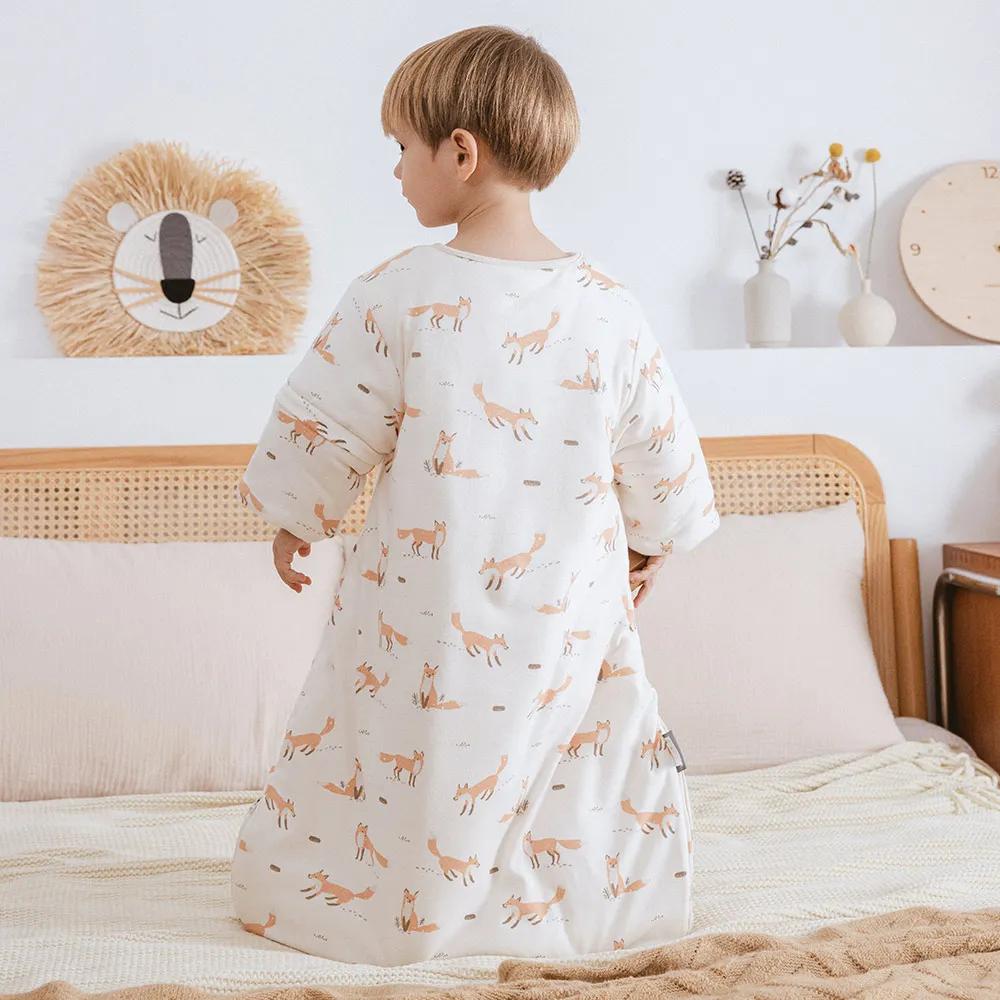 Sac de couchage pour bébés de 0 à 24 mois, plus épais, manches amovibles, Anti-coup de pied, prévent