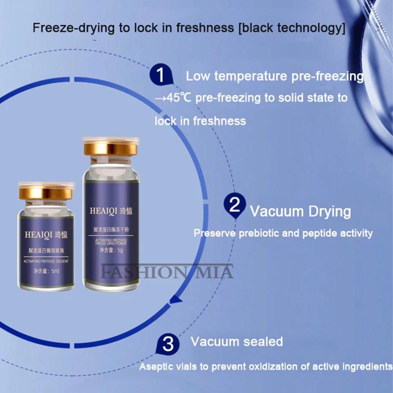 6 flacons/boîte Protease Active PM Lifting raffermissant masque rajeunissant Kit acide hyaluronique 