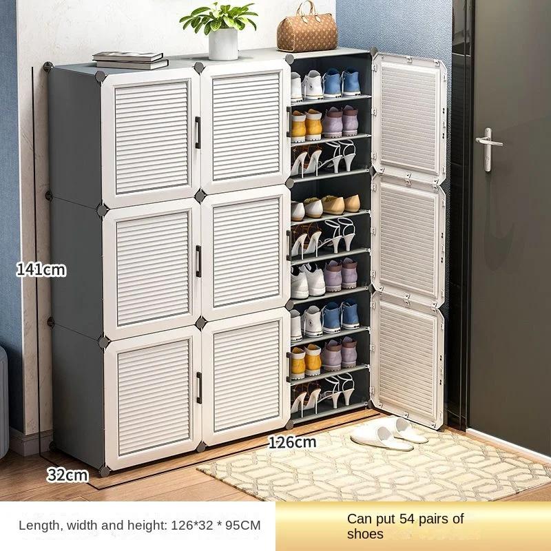 Étagère de rangement à assembler pour chambre à coucher et salon, multicouche, haute capacité, anti-