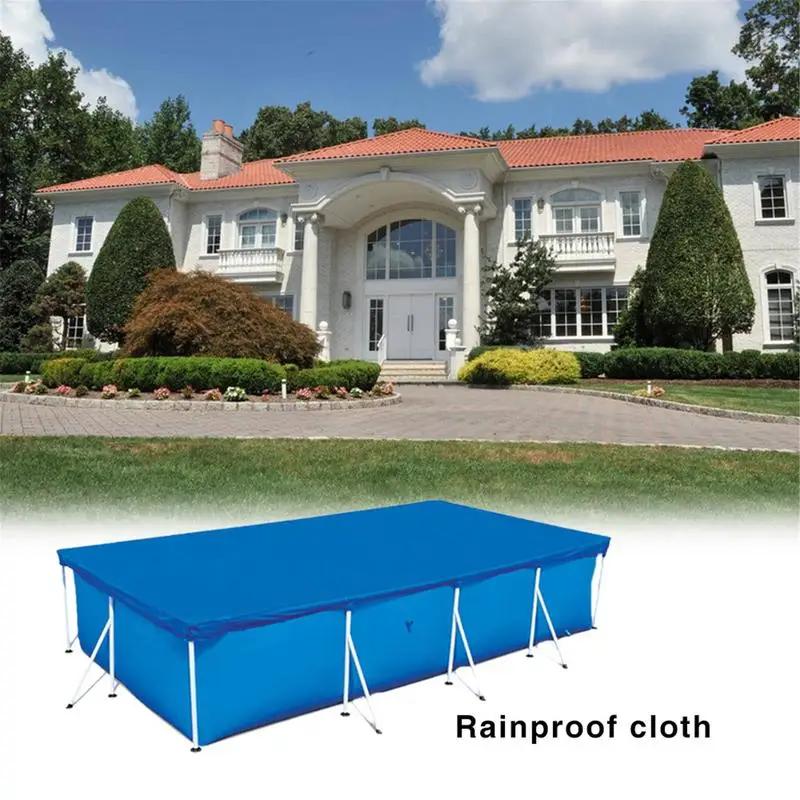 Couverture de piscine en tissu, cadre de piscine pour jardin, couverture de baignoire, anti-pluie, a