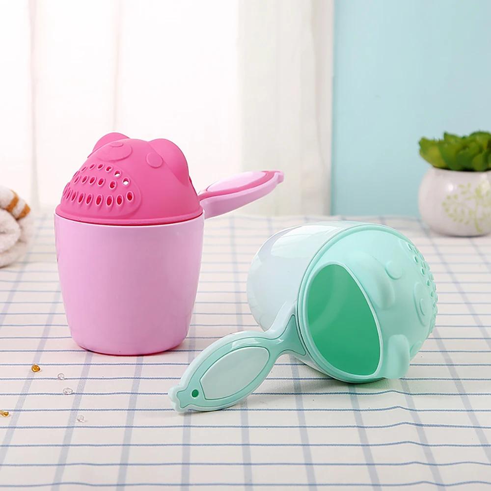 Bonnets de bain pour bébé, dessin animé mignon, tasse de shampoing pour enfants, Bailer de bain, cui