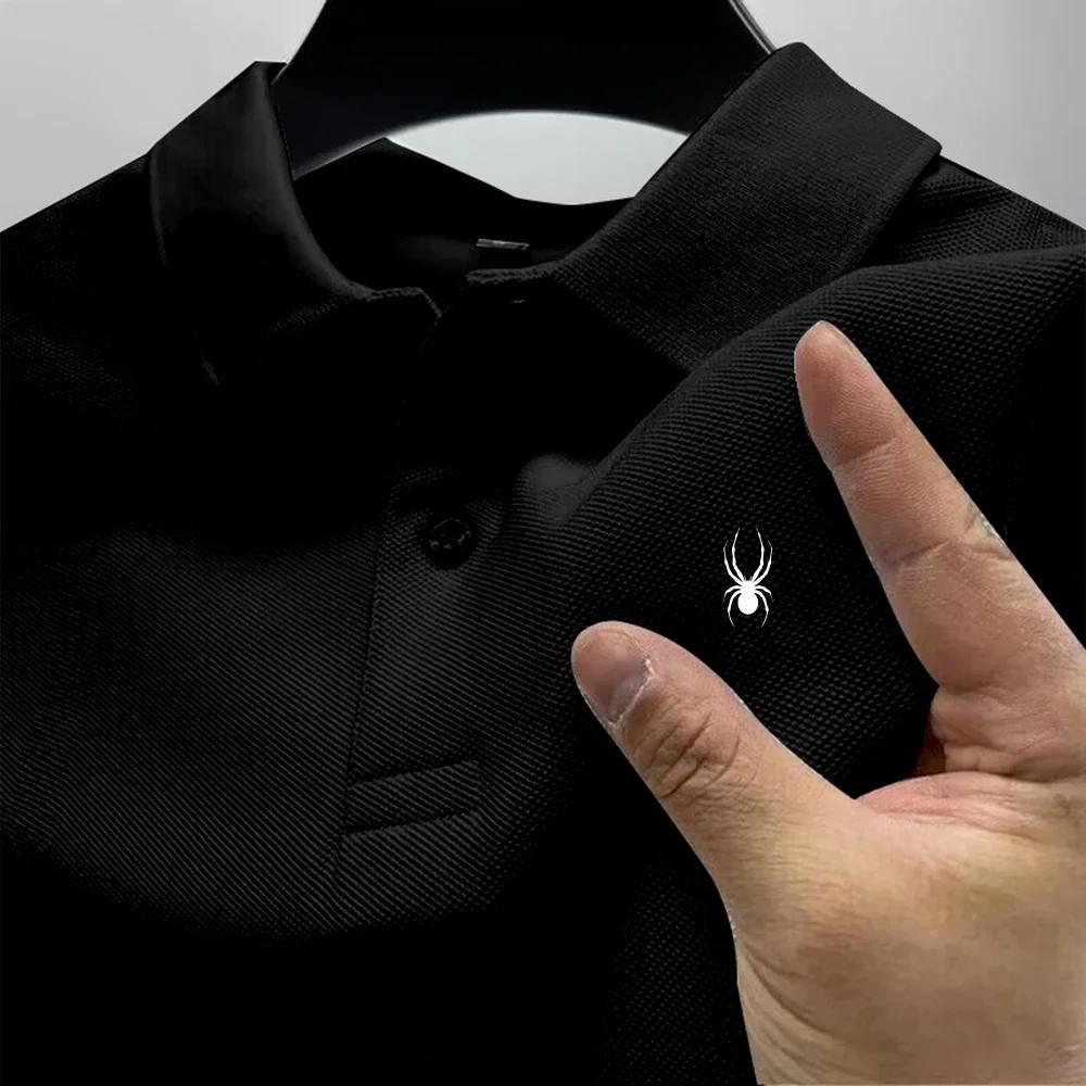 Nouveau t-shirt polo pour hommes, décontracté et polyvalent, de haute qualité, à manches courtes, im
