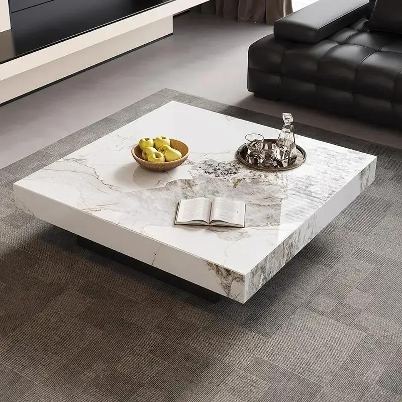 Table basse minimaliste Unique de luxe design moderne Table basse nordique esthétique debout mobile 