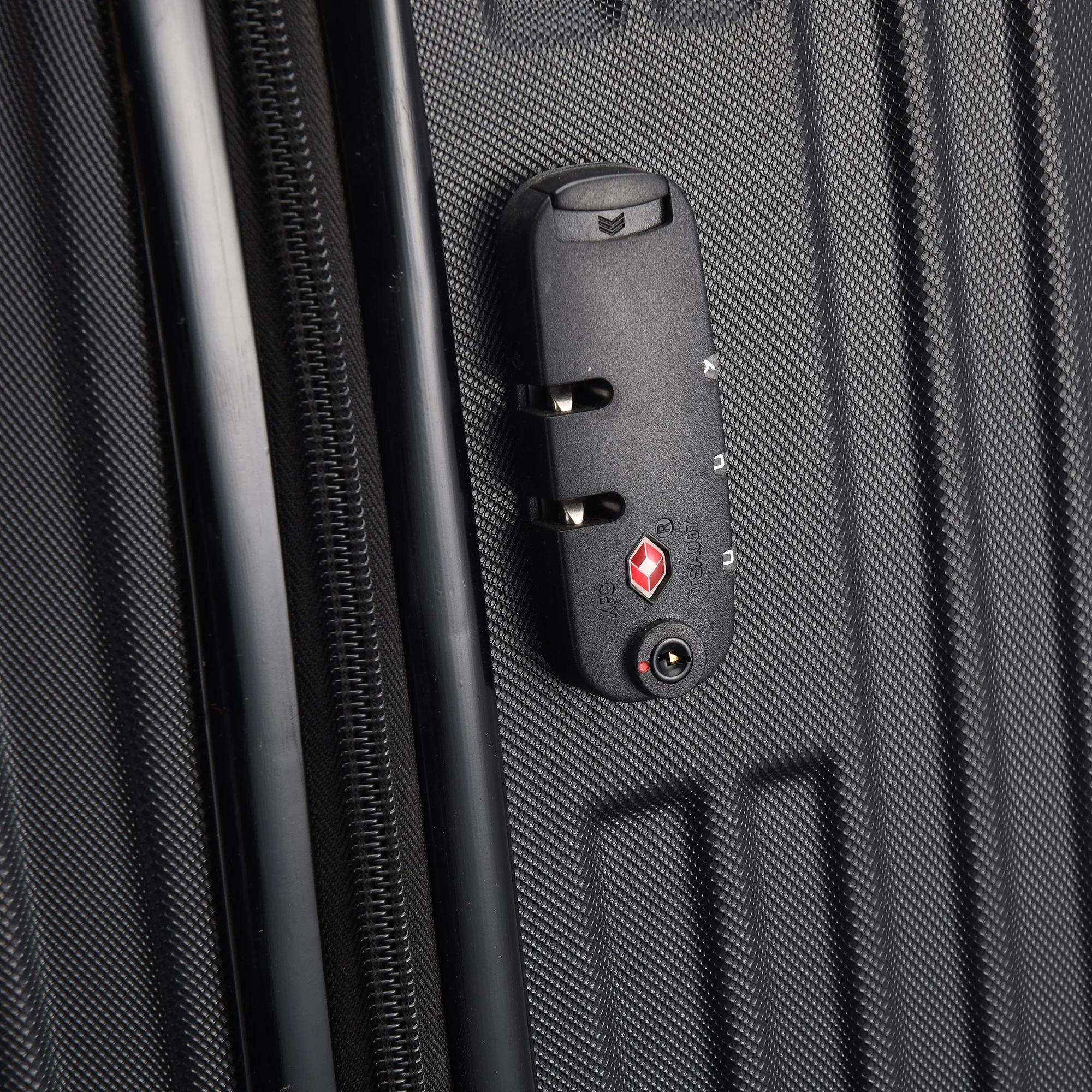 Ensemble de valises Anajqaqia 3 pièces, valise en ABS avec roulettes 360° °   Roues pivotantes et po