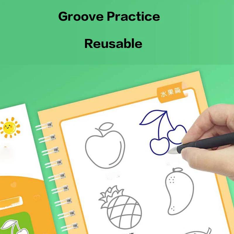 Livre de dessin à rainure pour enfants de 3 à 14 ans, livre de dessin à rainure pour enfants de la m