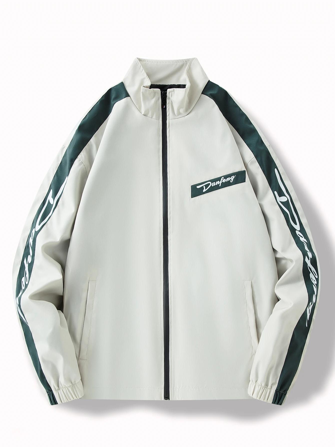 Veste légère à blocs de couleurs pour hommes, voyage décontracté, coupe-vent, résistant à l'usure, t