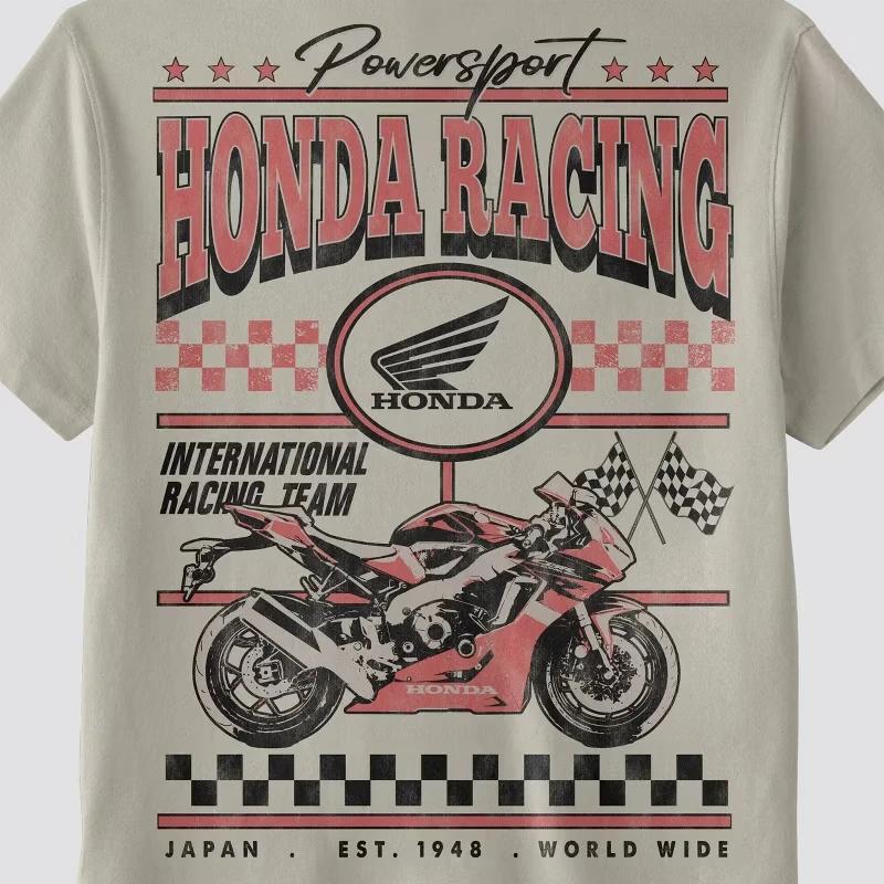 Honda Racing T-Shirt graphique pour hommes 2026 nouvelle vente chaude à manches courtes vêtements de