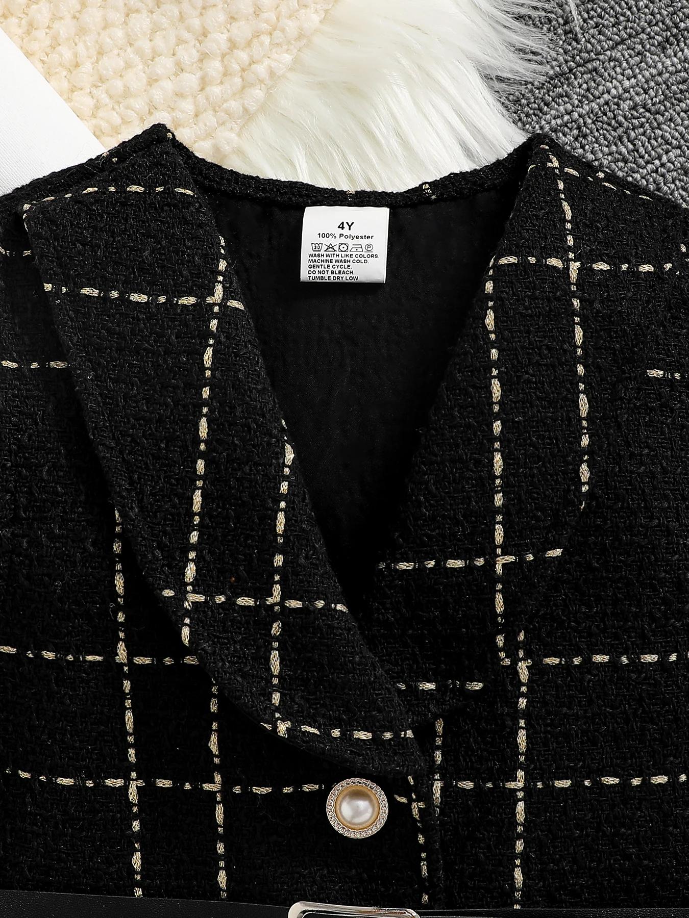 Robe de cérémonie 2 pièces pour enfants, mode printemps et automne, pour filles mignonnes, chemise à