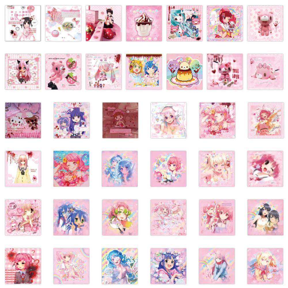 80 pièces dessin animé mignon Cutecore compte à main décoration bricolage papeterie Mobile autocolla