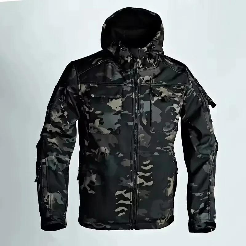 Vestes tactiques militaires pour hommes, nouvelle collection automne-hiver, coque souple, imperméabl