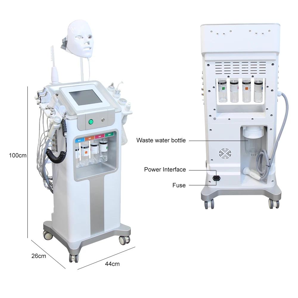 AOKO nouveau 12 IN1 Hydro Dermabrasion Aqua Peeling ultrasons soins du visage Injection d'oxygène ra