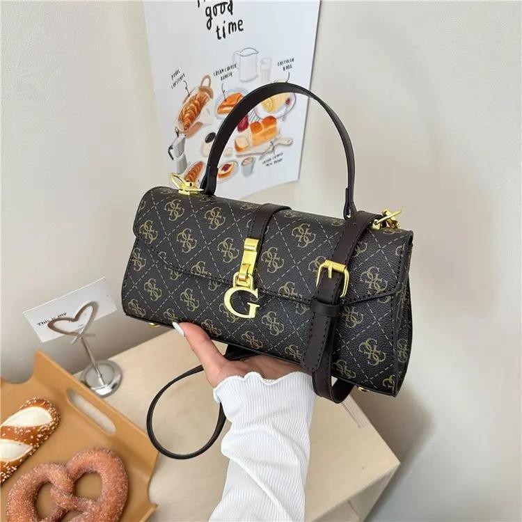 Sac à main pour femme en cuir vintage de créateur parisien, sac de luxe élégant haut de gamme, sac f