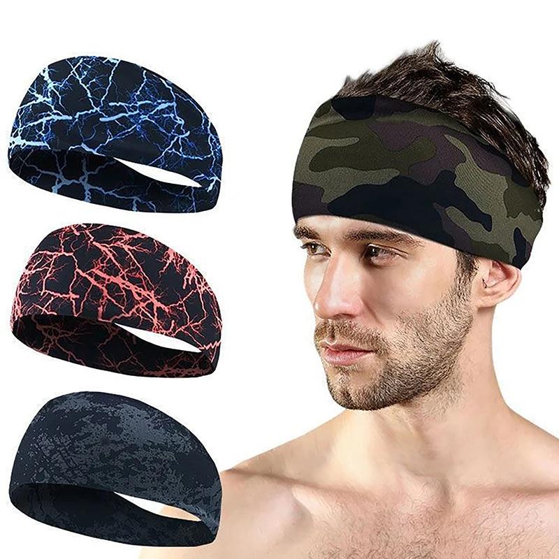 1PC unisexe Fitness Anti-transpiration bande course bandeau sport absorbant Yoga cheveux
