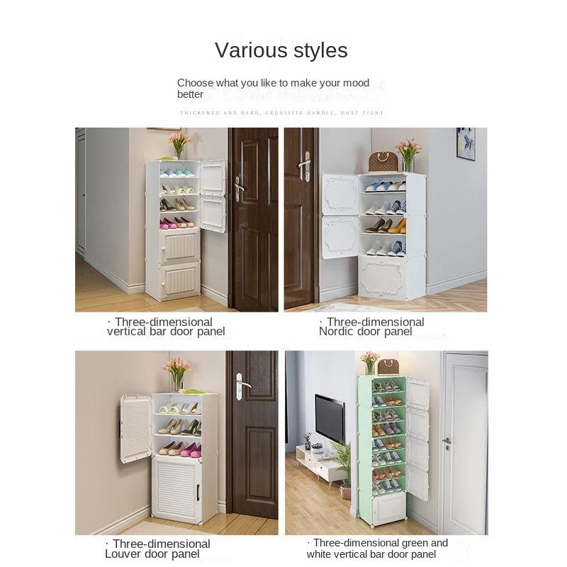 Meubles de maison pliants pour chaussures T1, armoires de salon simples, organisateurs de stockage d