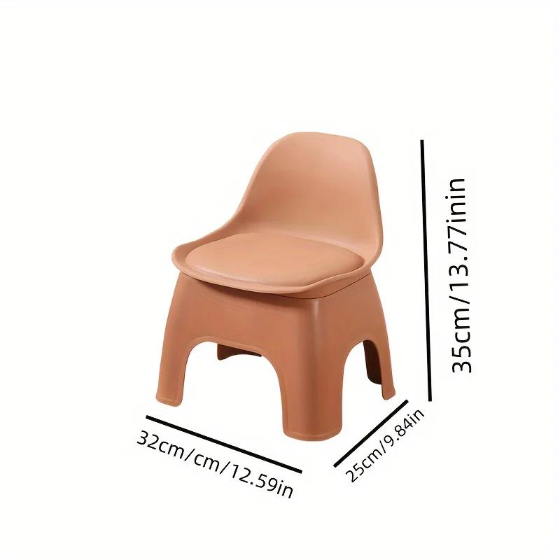 Tabouret circulaire en plastique, chaise de ménage, petit tabouret, chaise à dossier, canapé, Table 