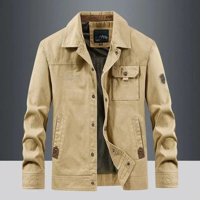 Vestes tactiques rétro imperméables pour hommes, manteau coupe-vent multi-poches, veste militaire fi