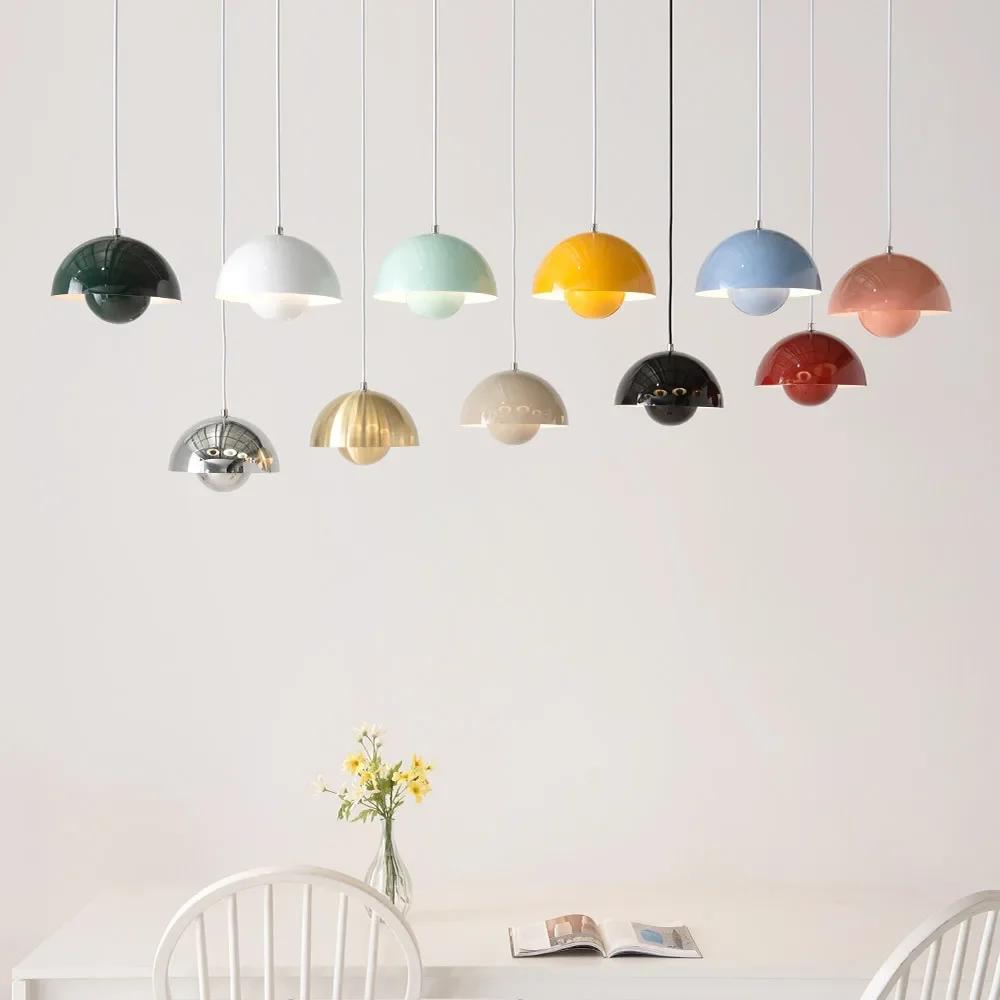 23 cm lustre créatif chambre étude Restaurant lampes suspendues lampe décorative multicolore en opti