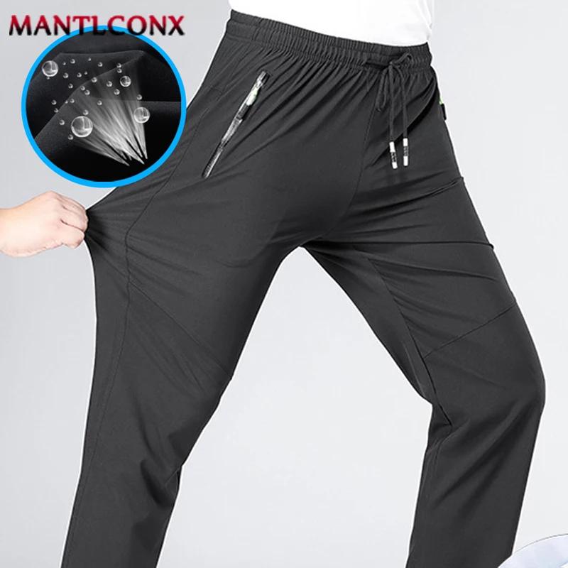 Pantalon décontracté respirant pour hommes, séchage rapide, droit, taille élastique, survêtement, pa