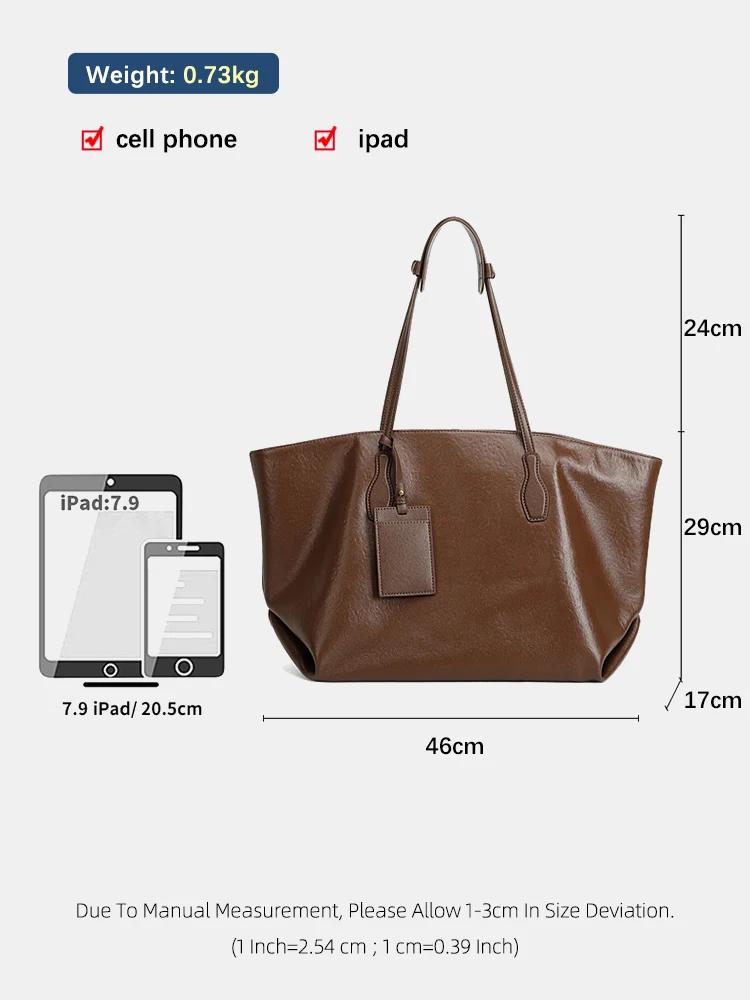 Zency – sac à main rétro pour femmes, 100% cuir véritable, sac à bandoulière pour dames, fourre-tout