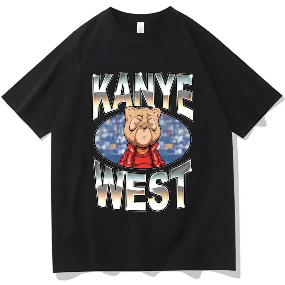 Drôle Kanye West Meme T-Shirt hommes Vintage Hip Hop Rap Style T-Shirt hommes femmes à manches court
