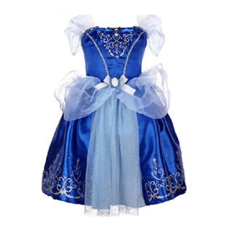 Robe de princesse pour filles, Costume d'halloween Disney, Elsa, Anna, blanche-neige, aurore, Sofia,