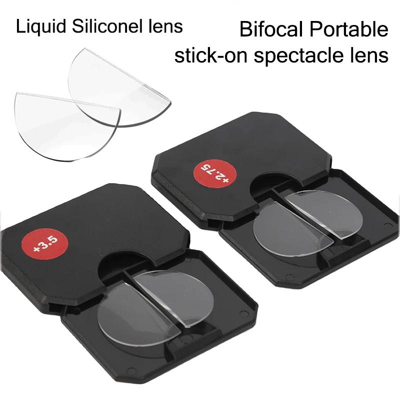 Lunettes de lecture bifocales en Silicone liquide, verres à coller, unisexe, portables, réutilisable