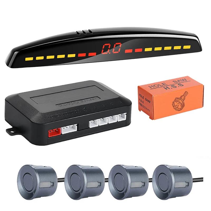 Risingon – Kit de capteurs de stationnement LED Parktronic pour voiture, affichage Radar, système de