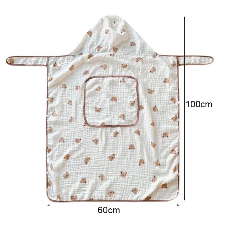 Couverture de poussette en mousseline pour bébé, lange d'emmaillotage pour nouveau-né, couverture de
