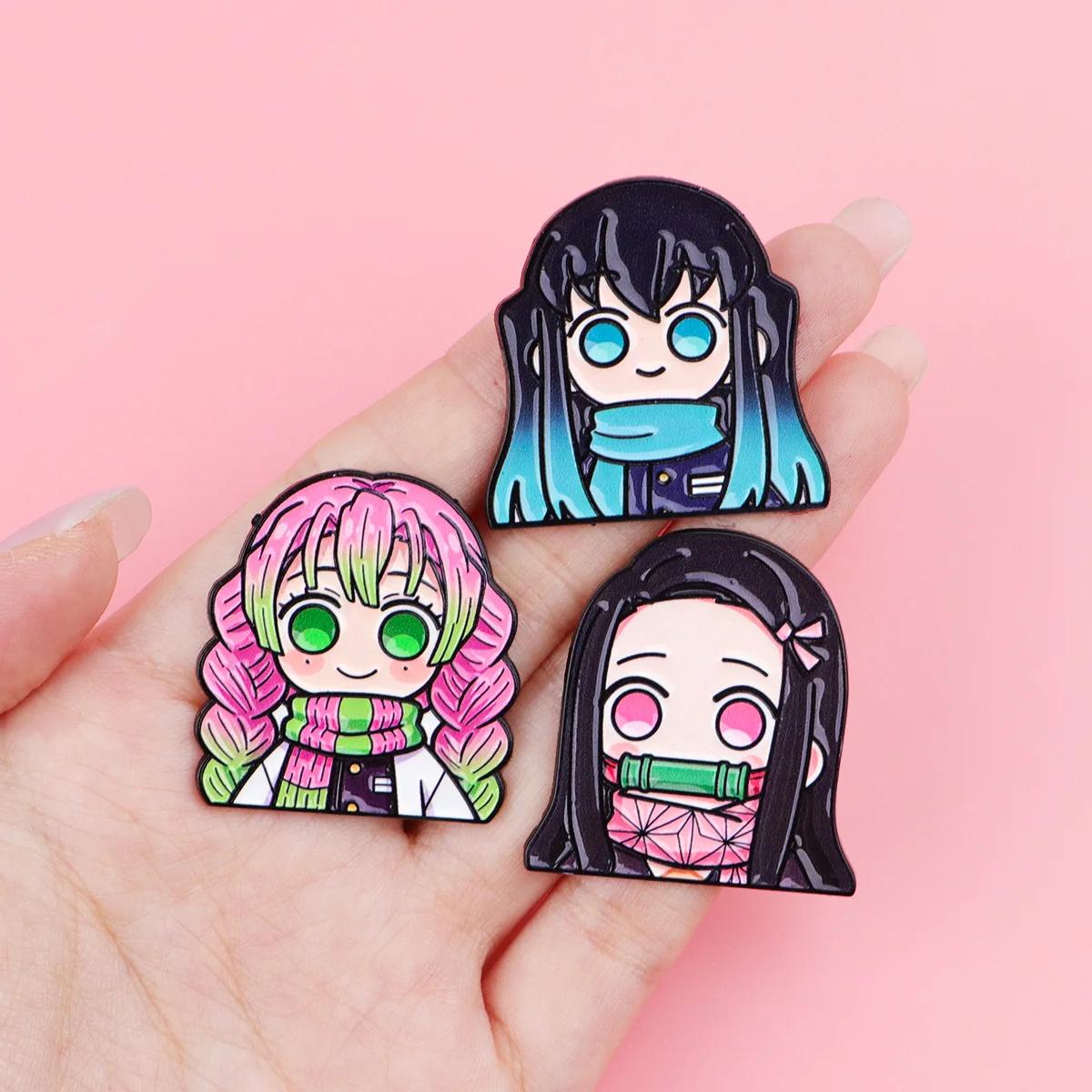 Lot de 12 épingles en émail Anime pour garçons et filles, broches de dessin animé pour manteaux, bad
