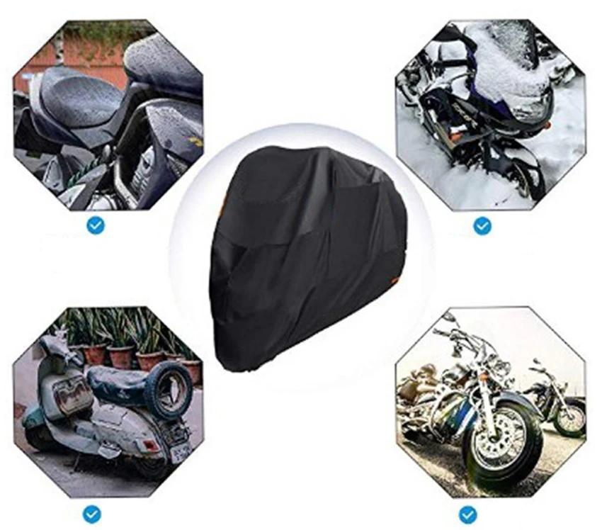 Tout nouveau S M L XL 2XL 3XL 4XL universel extérieur UV protecteur étanche Moto couverture Bache Fu