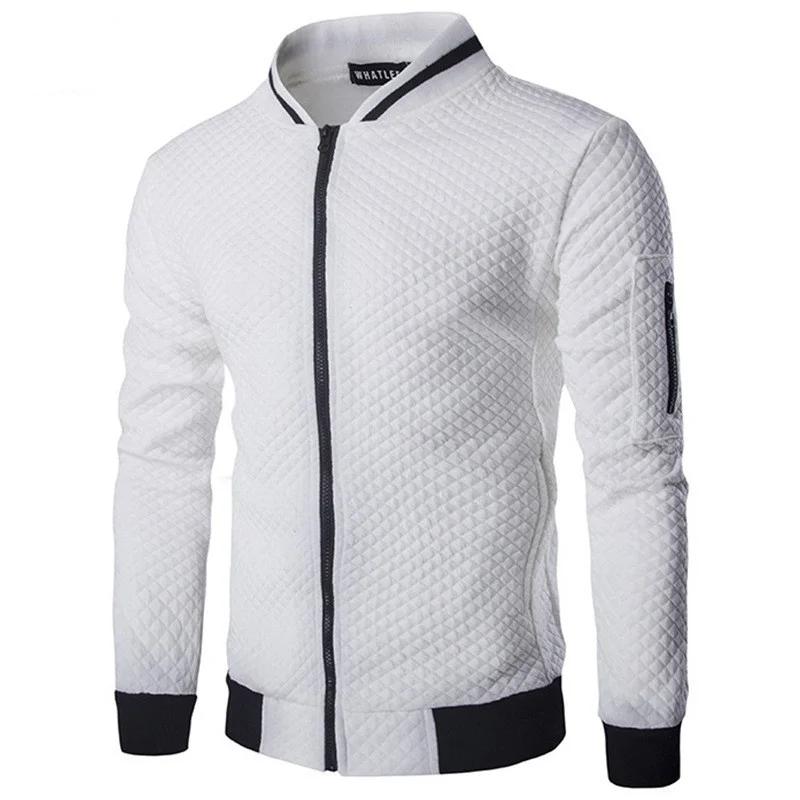 Sweat-shirt pour hommes avec poches zippées, demi-survêtement fin de couleur unie, décontracté, à ca