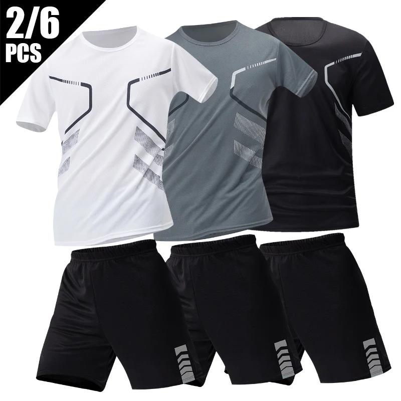 2 ensembles de taille européenne et américaine homme pantalon court à manches courtes costume homme 
