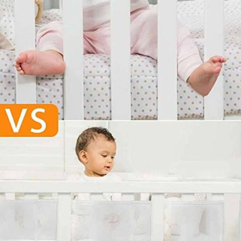 Pare-chocs pour lit de bébé, accessoires de literie, décor de chambre d'enfant, conception de nœud p