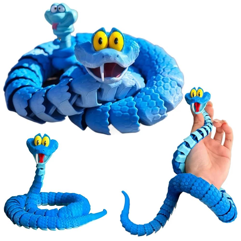 Nouveau Serpent Gary : Serpent articulé de simulation Disney Zootopia 2, modèle de serpent Gary impr