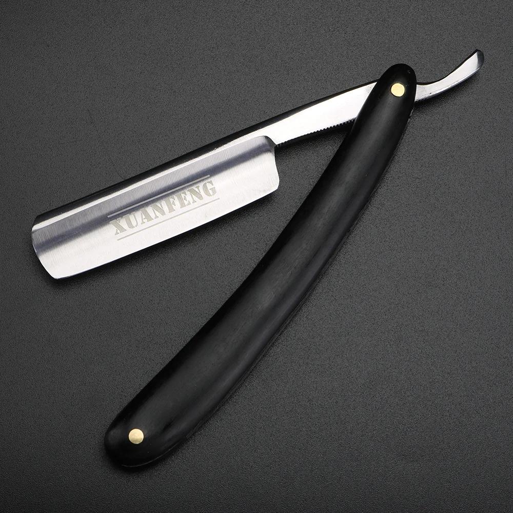 XUAN FENG rasoir pliant traditionnel acier trempé haute dureté rasoir droit pointu rasoir pour homme