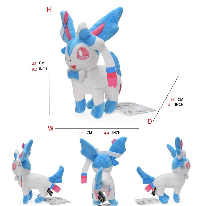 Peluche douce Leafeon Vaporeon Glaceon SylLion Espeon Umbreon Vaporeon SylLion, jouet à collectionne